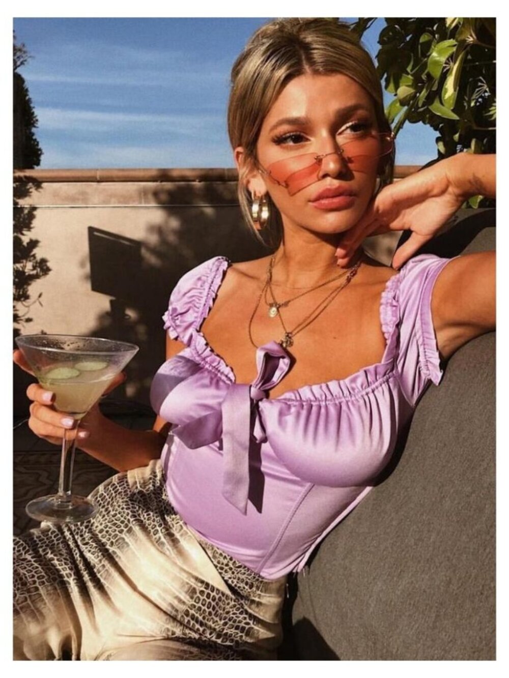 NWT I.AM.GIA Naomi Top Size XS Lilac